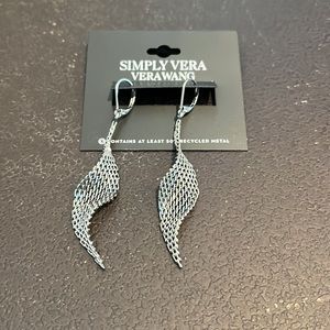 Vera Wang, Twisted Chain Drop Earrings